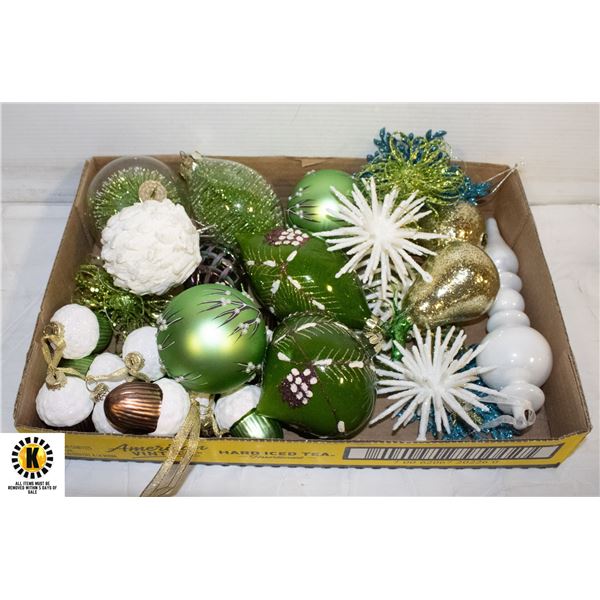 FALT OF HAND PAINTED ORNAMENTS