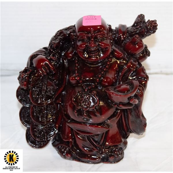 HEAVY RED BUDDAH STATUE
