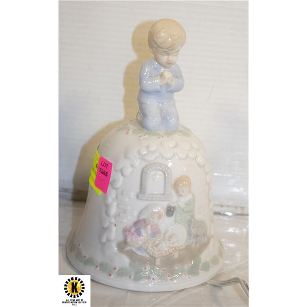 VINTAGE BOY ON BELL LAMP FROM SUMMIT EXCLUSIVE