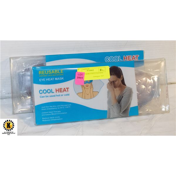 2 NEW REUSABLE HOT COLD EYE MASKS