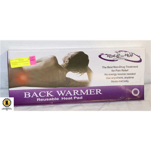 NEW REPEAT THE HEAT BACK WARMER