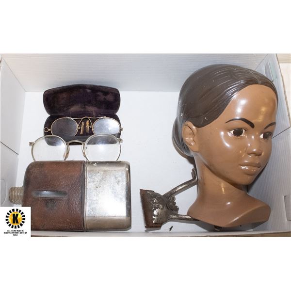 VINTAGE HAND PAINTED POLYNESIAN LADY