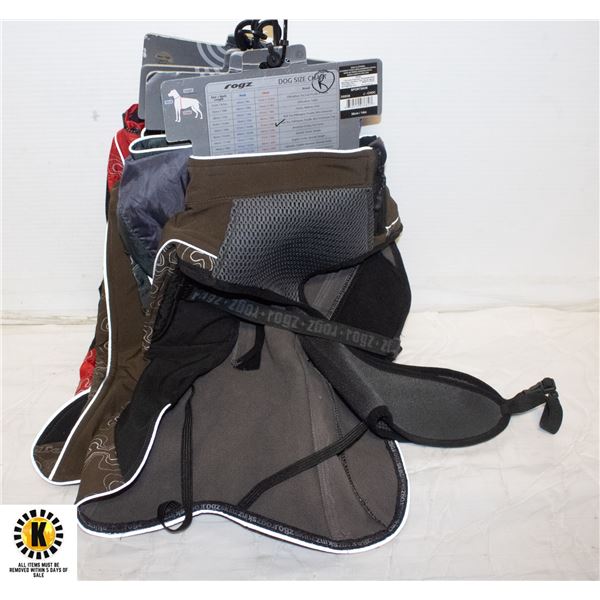 4 SMALL-MEDIUM DOG JACKETS