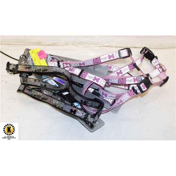 6 MEDIUM DOG COLLAR,HARNESS