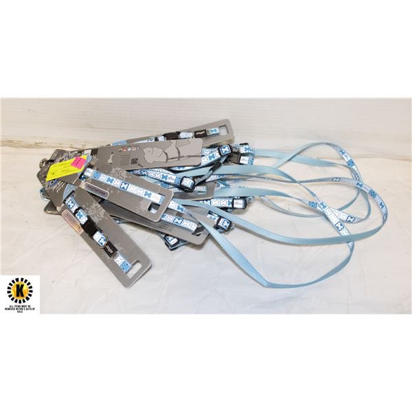 10 SMALL BLUE DOG LEASH,COLLAR,HARNESS