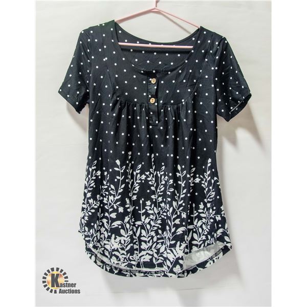BLACK AND WHITE WOMENS SHIRT