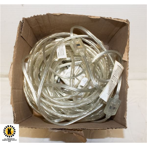 6 SETS OF LED ROPE LIGHTS. TESTED AND WORKING