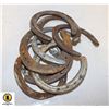 Image 1 : LOT OF 9 HORSESHOES