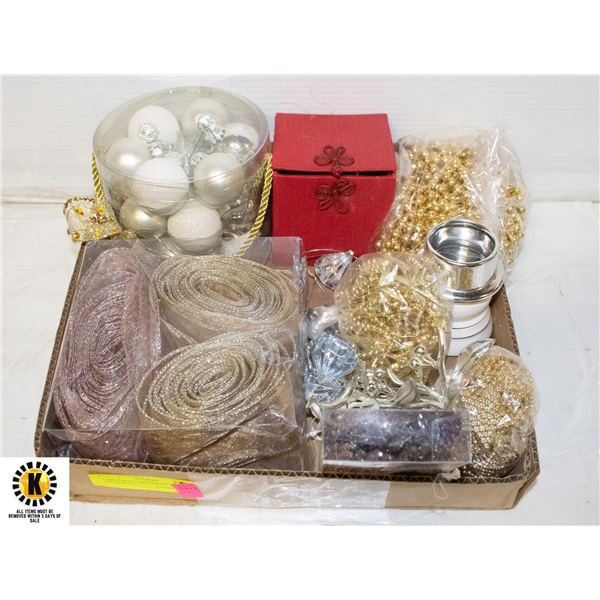 LARGE BOX CHRISTMAS ORNAMENTS