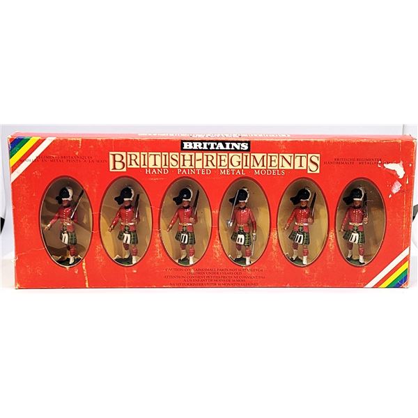 8)  VINTAGE LOT OF 6 HAND PAINTED METAL MODELS OF