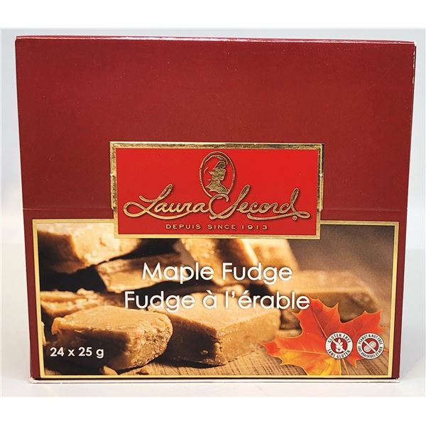 4)  BOX OF LAURA SECORD MAPLE FUDGE, BOX CONTAINS