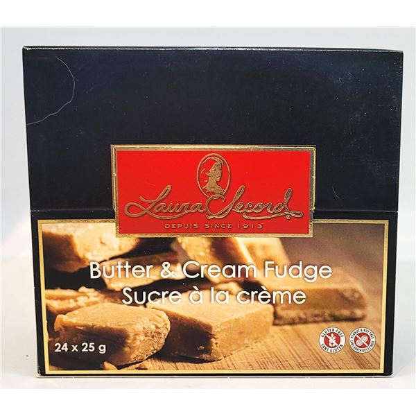 6)   BOX OF LAURA SECORD BUTTER & CREAM  FUDGE, BO