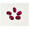 Image 1 : 17)  LOT OF 5 OVAL MATCHED RUBY GEMSTONES, READY