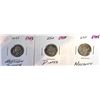 Image 1 : 14)  LOT OF 3 USA MERCURY DIMES, 19453, 1944 & 194