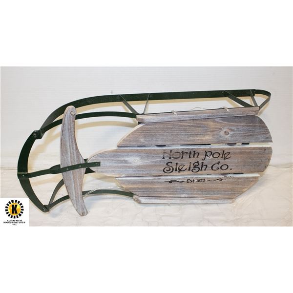 LIGHT UP SLEIGH DECORATION 24"X12"