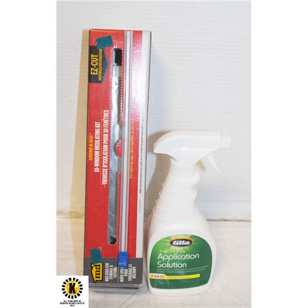 WINDOW INSULATING KIT & SOLUTION