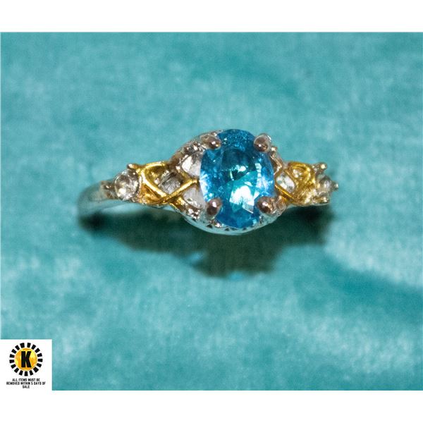 BLUE FASHION RING SZ 9