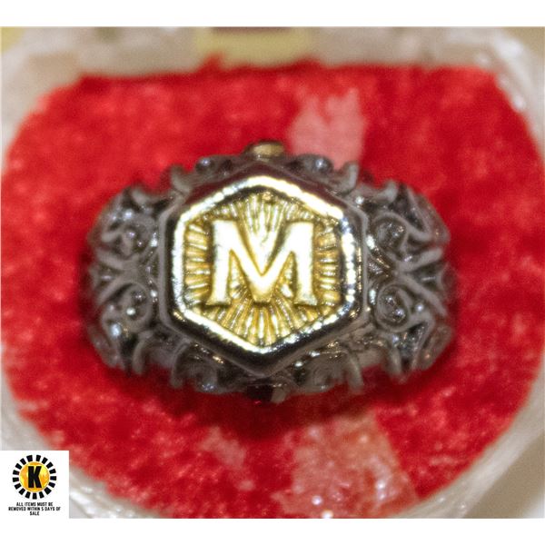 MENS FREEMASON RING SIZE 9