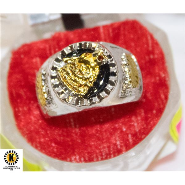 MEN'S SOUTHWEST SIMULATED TURQUOISE INLAID