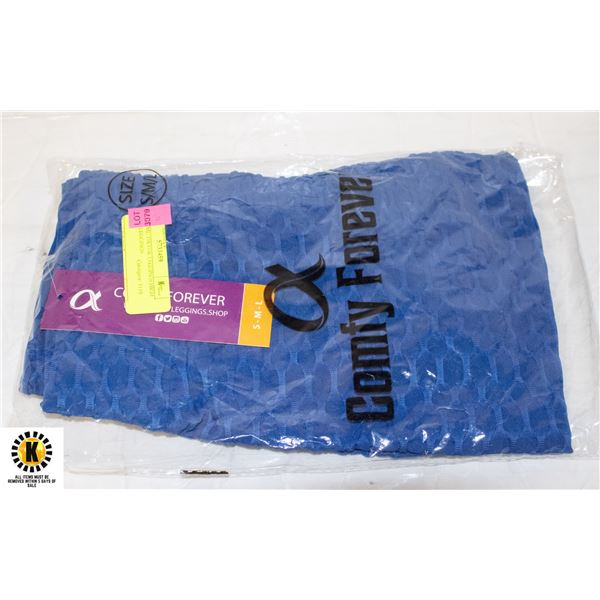 BLUE SML TIKTOK LEGGINGS HIGH WAIST LEGGINGS