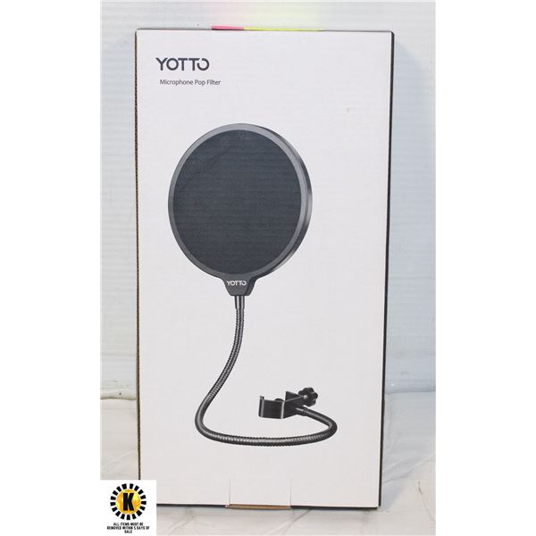 YOTTO MICROPHONE POP FILTER DUAL LAYER