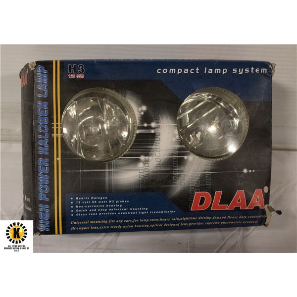 NEW COMPACT HIGH POWER HALOGEN LAMP SET