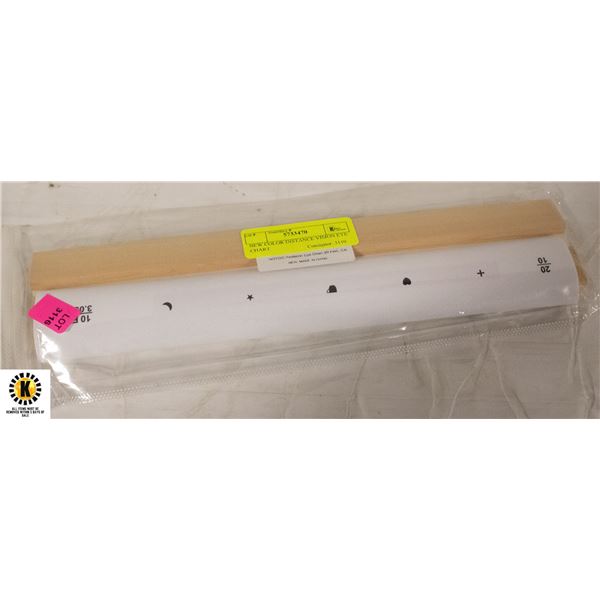 NEW COLOR DISTANCE VISION EYE CHART