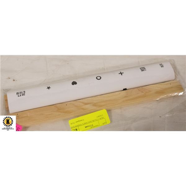 NEW COLOR DISTANCE VISION EYE CHART