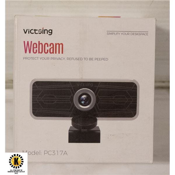 VICTSING 1080P WEBCAM WITH DUAL