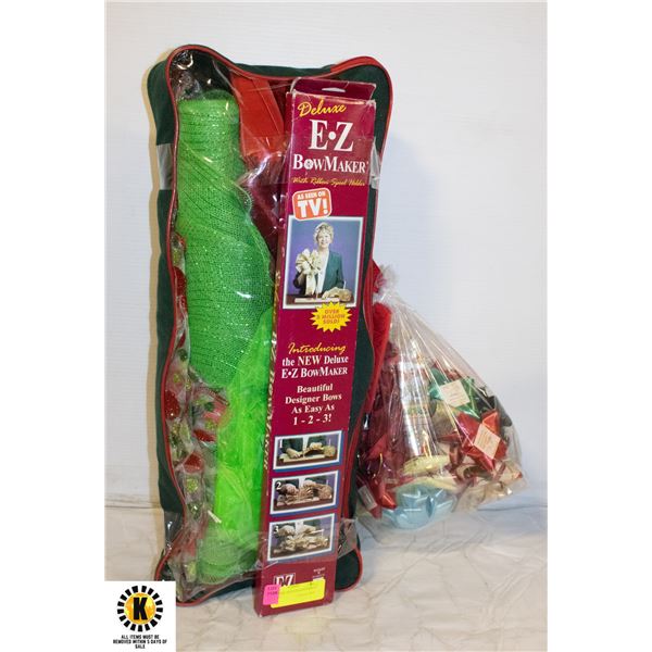 CHRISTMAS BOWS/MAKER/RIBBON & MORE