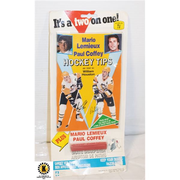 MARIO LEMIEUX & PAUL COFFEY HOCKEY TIPS & SKATE