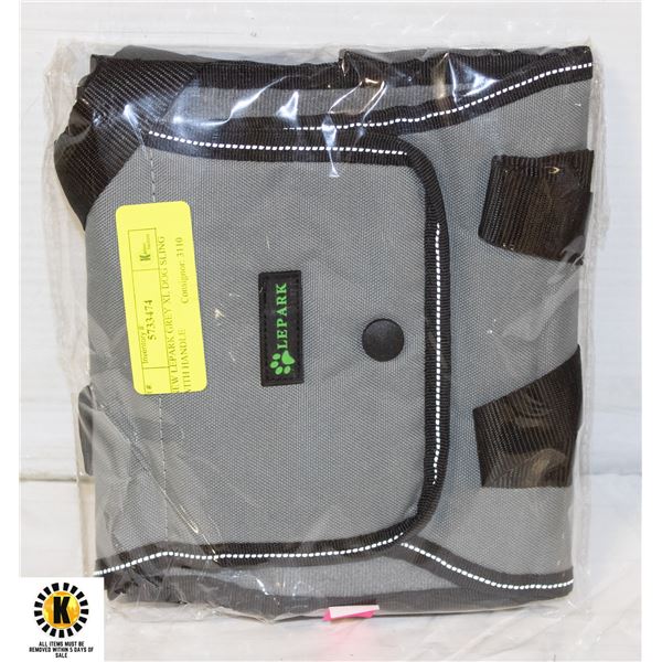 NEW LEPARK GREY XL DOG SLING WITH HANDLE