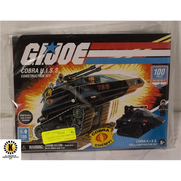 NEW SEALED G.I.JOE COBRA  H.I.S.S. CONSTRUCTION