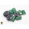 Image 1 : #54-GREEN EMERALD & SAPPHIRE  GEMSTONE 93.20CT