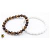 Image 1 : #106-NATURAL TIGER EYE & WHITE TURQUIOSE