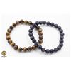 Image 1 : #107-NATURAL TIGER EYE & BLUE SAND STONE