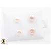 Image 1 : #200-NATURAL AKOYA PEARL STUD EARRINGS /2 PAIRS