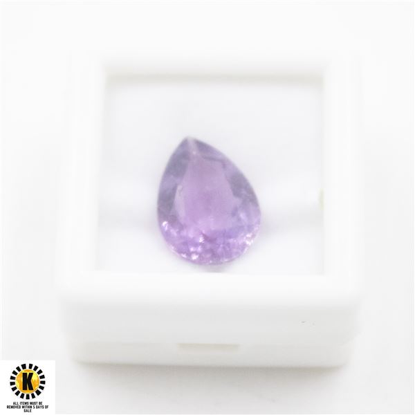 #363-UNHEATED PURPLE AMETHYST GEMSTONE 5.10 CT