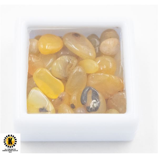 #396-NATURAL YELLOW AGATE ROUGHT 98 CT