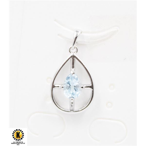 #259-SKY BLUE TOPAZ PENDANT