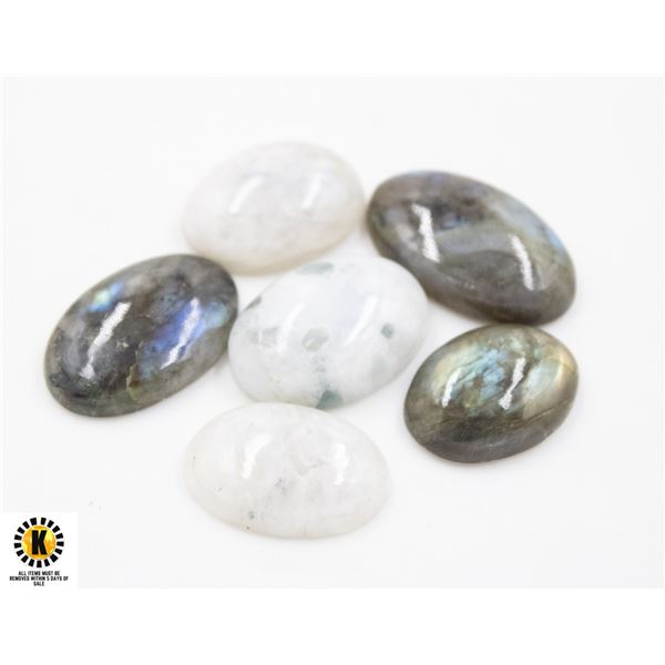 #10-NATURAL MOONSTONE & LABRADORITE 123.65CT