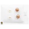 Image 1 : #112-NATURAL AKOYA PEARL STUD EARRINGS /2 PAIRS
