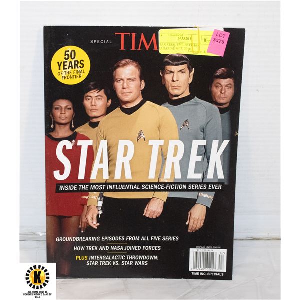 STAR TREK TIME 50 YEARS MAGAZINE SEPT, 2016