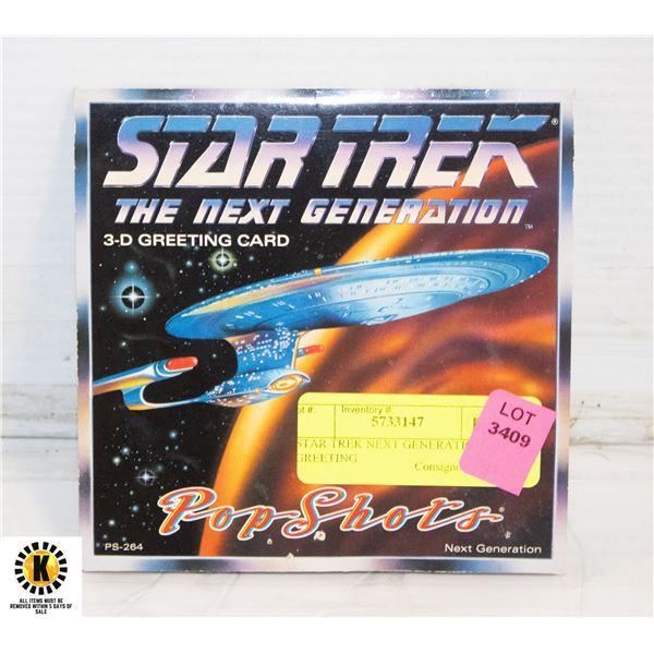 STAR TREK NEXT GENERATION 3-D GREETING