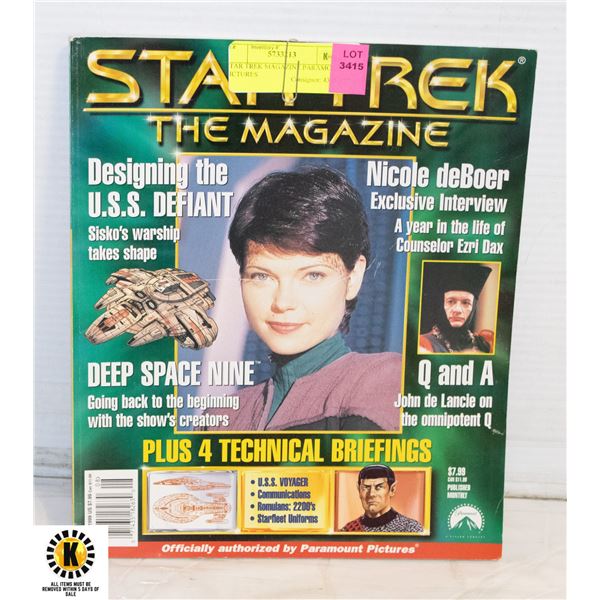 STAR TREK MAGAZINE PARAMOUNT PICTURES