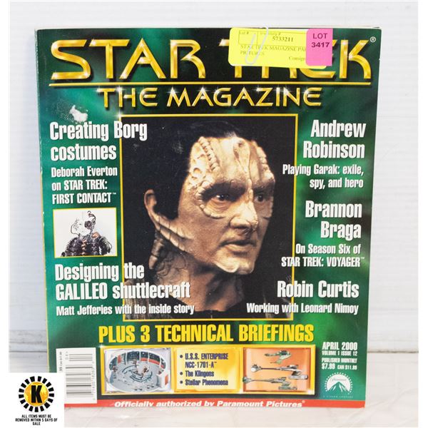 STAR TREK MAGAZINE PARAMOUNT PICTURES