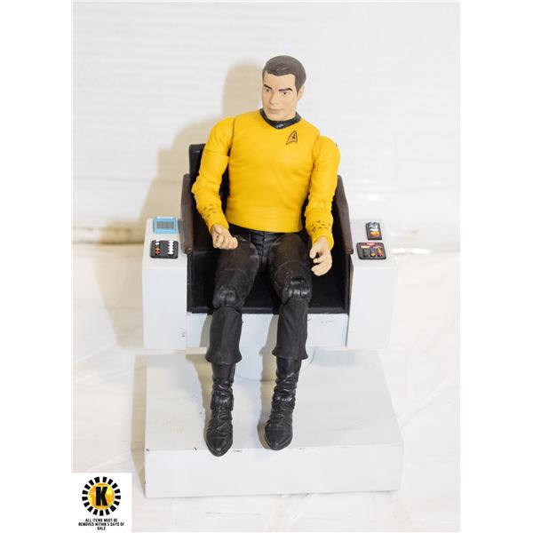 STAR TREK CAPT KIRK IN COMMAND CHAIR