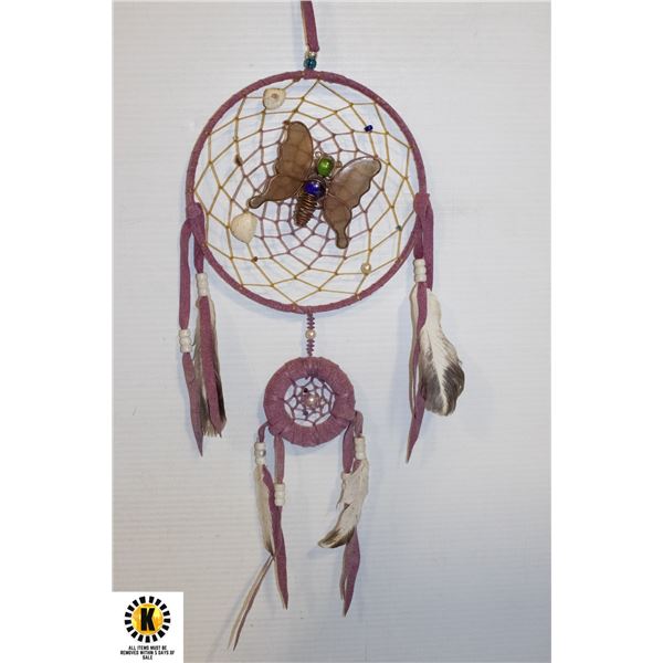 VINTAGE HAND MADE NATIVE DREAM CATCHER, LARGE