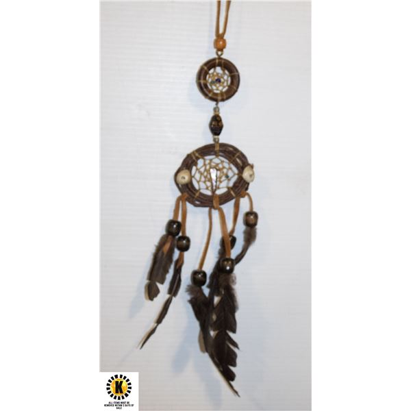 VINTAGE HAND MADE NATIVE DREAM CATCHER, SMALL