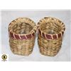 Image 1 : VINTAGE PAIR OF SMALL NATIVE WOOVEN BASKETS